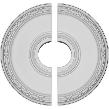 Ekena Millwork Medea Ceiling Medallion, Two Piece (Fits Canopies up to 5 3/8"), 16 1/2"OD x 3 7/8"ID x 1 1/2"P CM16ME2